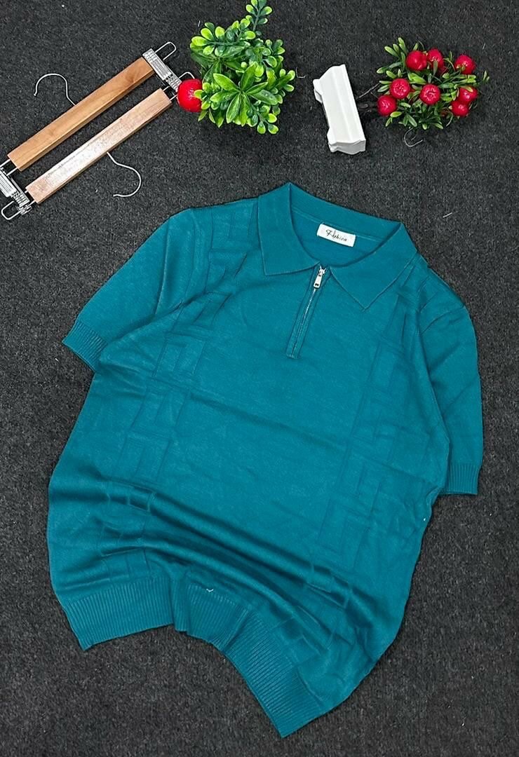 Polo léger à fermeture éclair