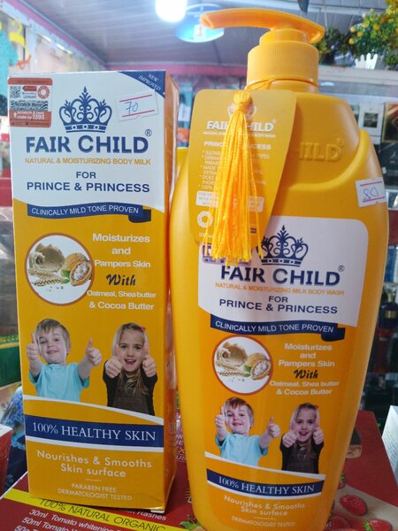 Fair child lotion and shower gel ,for the 2