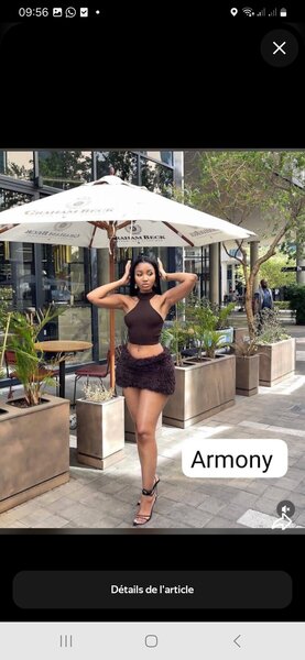 Mini-jupe en fourrure