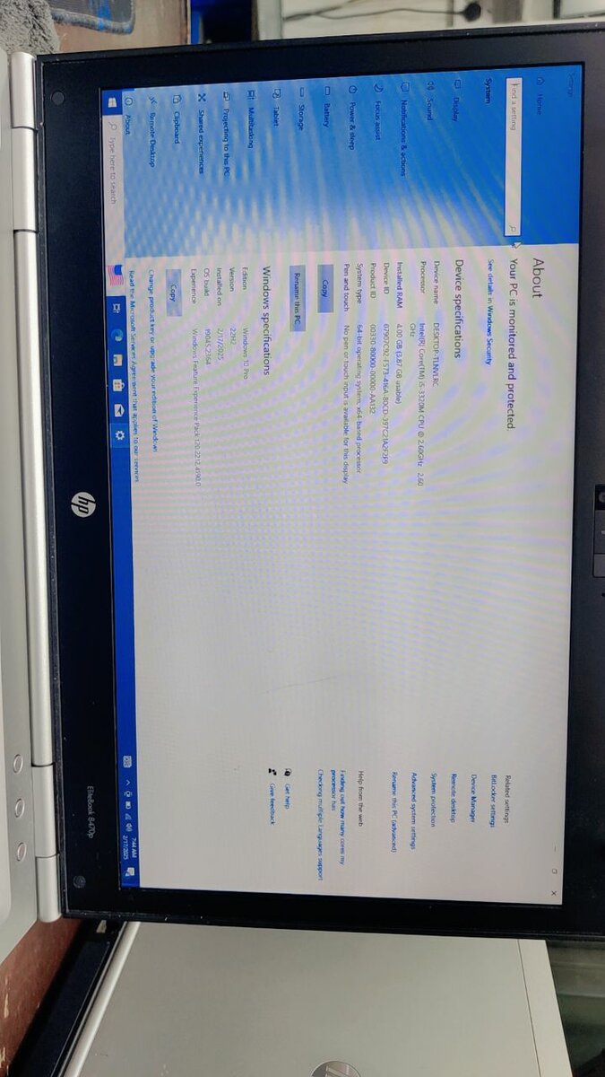 Hp elite book 8470
