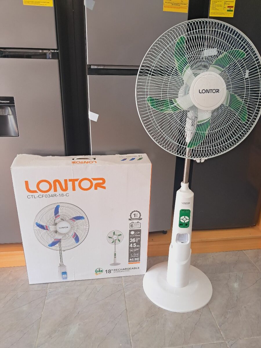 New Lontor Rechargeable standing fan