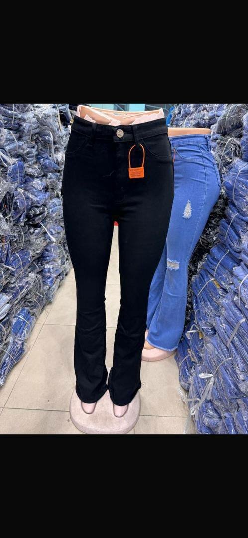 Jean évasé taille haute