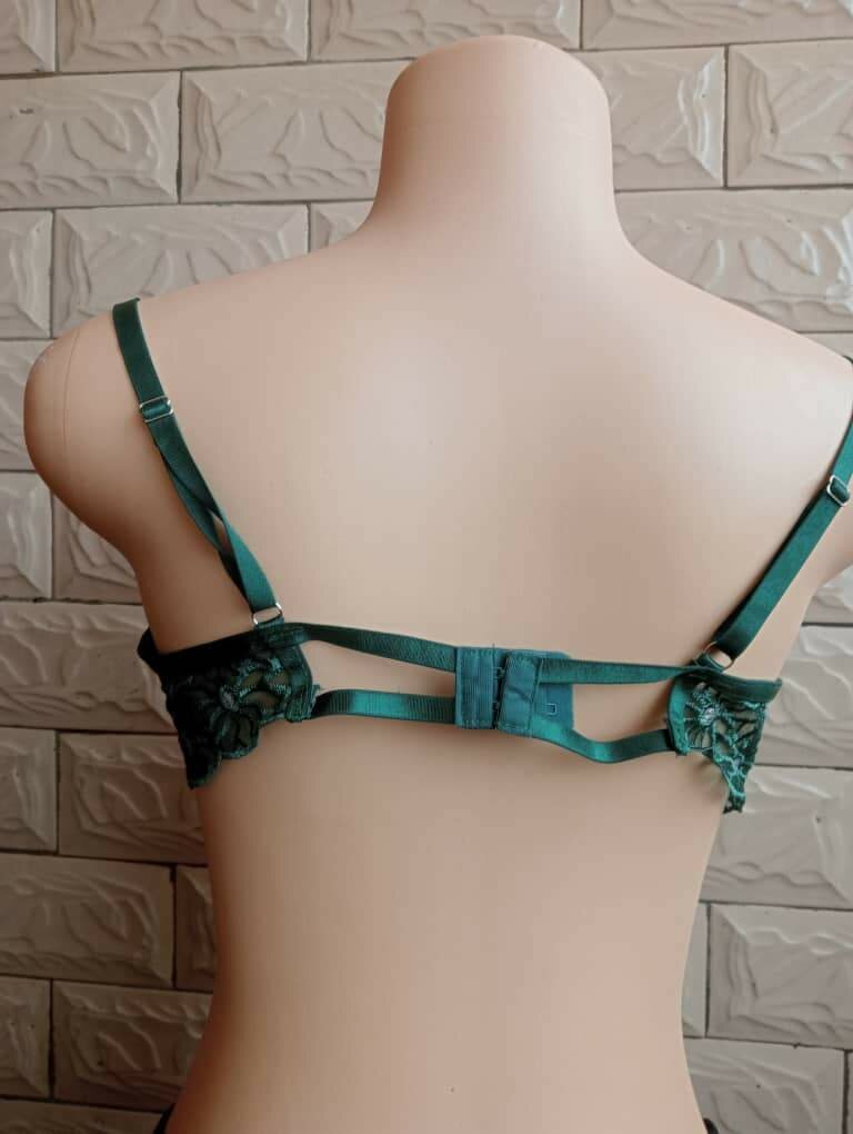 Soutien-gorge dentelle émeraude
