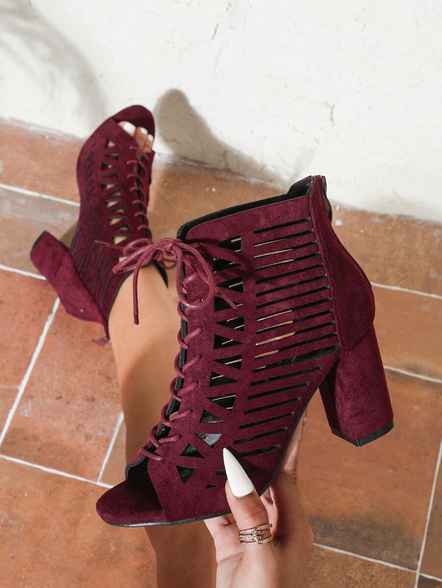 Sandales à Talons Lacées