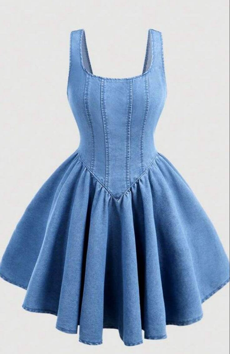Robe en Jean Évasée