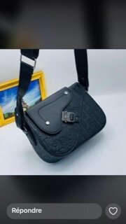 Sac bandoulière élégant noir