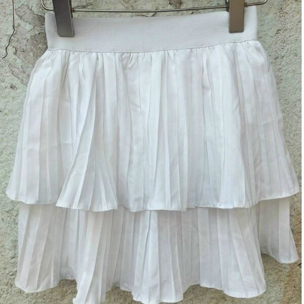 Jupe Blanche Plissée