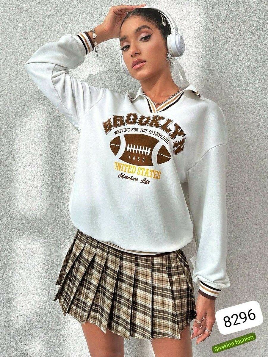 Sweat tendance brodé