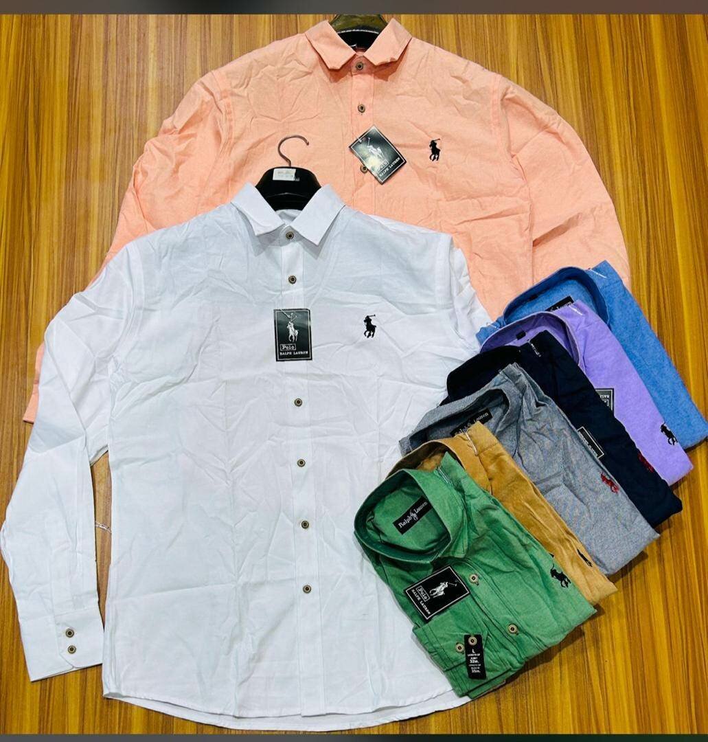 Chemises en coton pour hommes