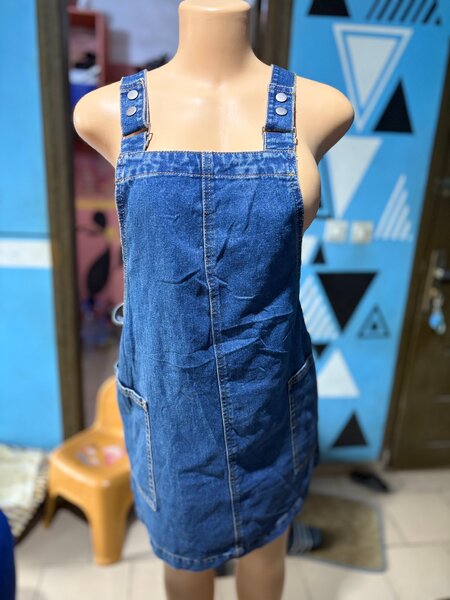 Robe Salopette en Jean Femme