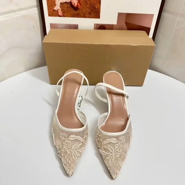 Escarpins élégants brodés