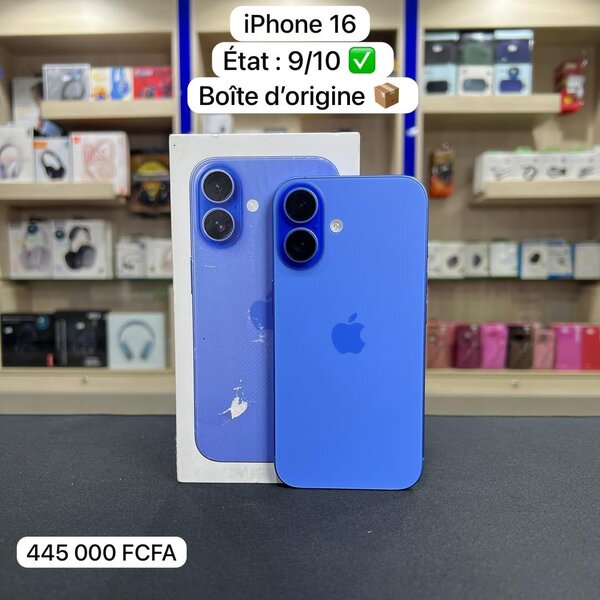 iPhone 16 Bleu Boîte d'origine