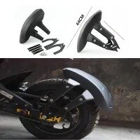 AKE Universal Black Plastic Motorcycle Rear Wheel for fender Splash Guard Rear Wheel Cover Splash Guard Mudguard with Bracket