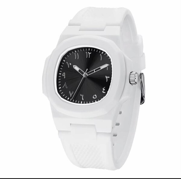 Montre Bracelet Blanc Élégant