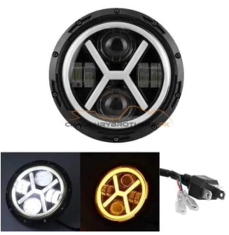 HEADLIGHT 7 INCH X STYLE UNIVERSAL