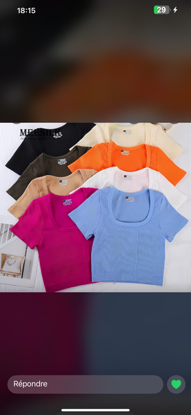 Crop tops femme élégants