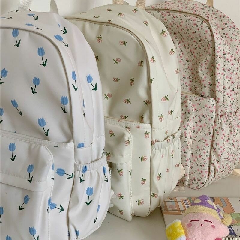 Рюкзак с цветочным принтом