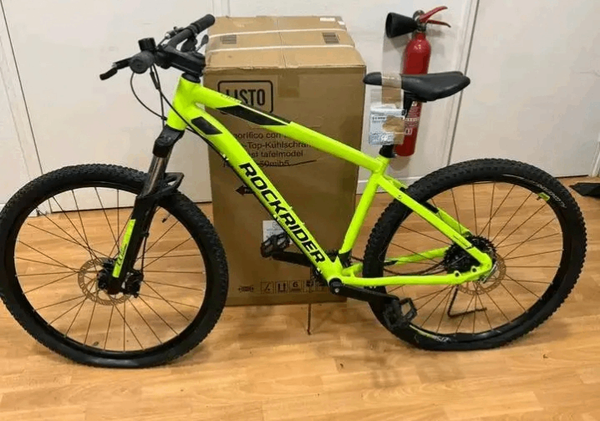Vélo ROCKRIDER vert néon