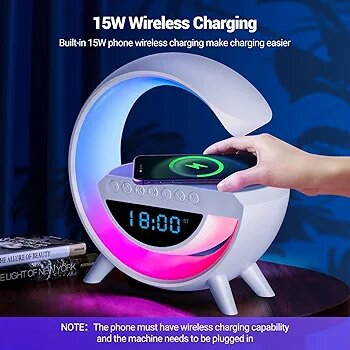 LED wireless charging speaker