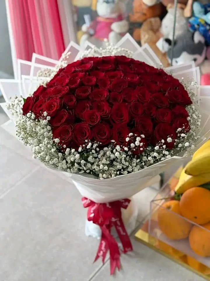 Bouquet de roses rouges