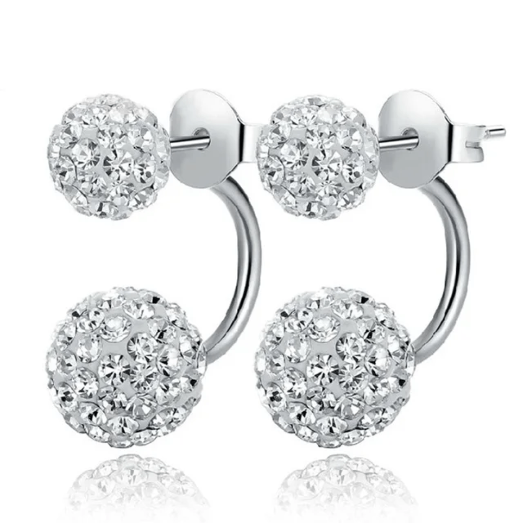 Boucles d'oreilles strass élégantes