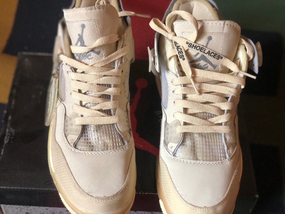 x Off-White Air Jordan 4 Retro SP "Sail" sneakers