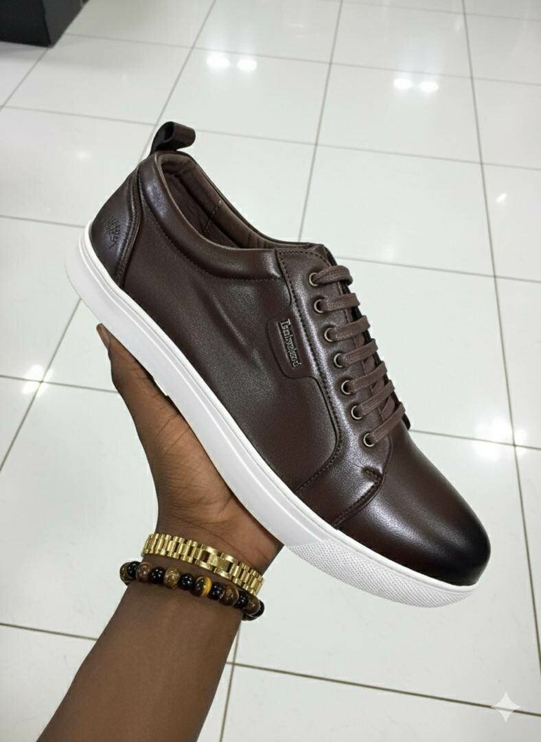 Sneakers en cuir pour hommes