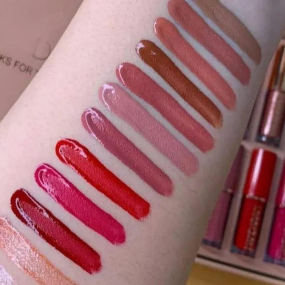 Smudge Proof Lip Gloss, 12 Pcs