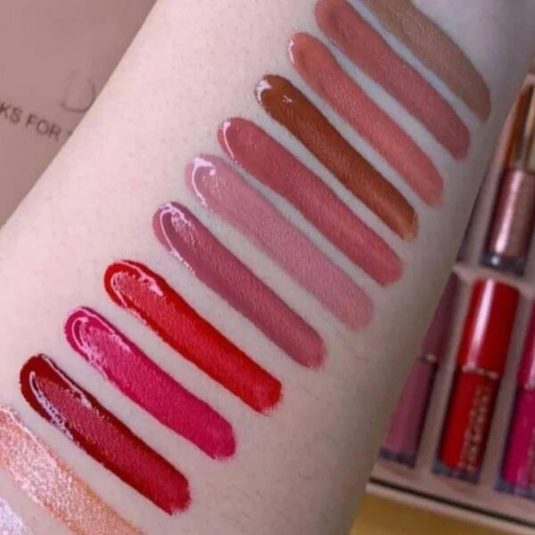 Smudge Proof Lip Gloss, 12 Pcs