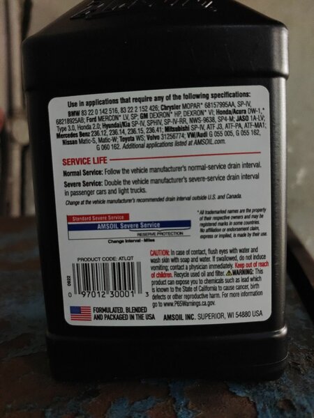AMSOIL ATF LV