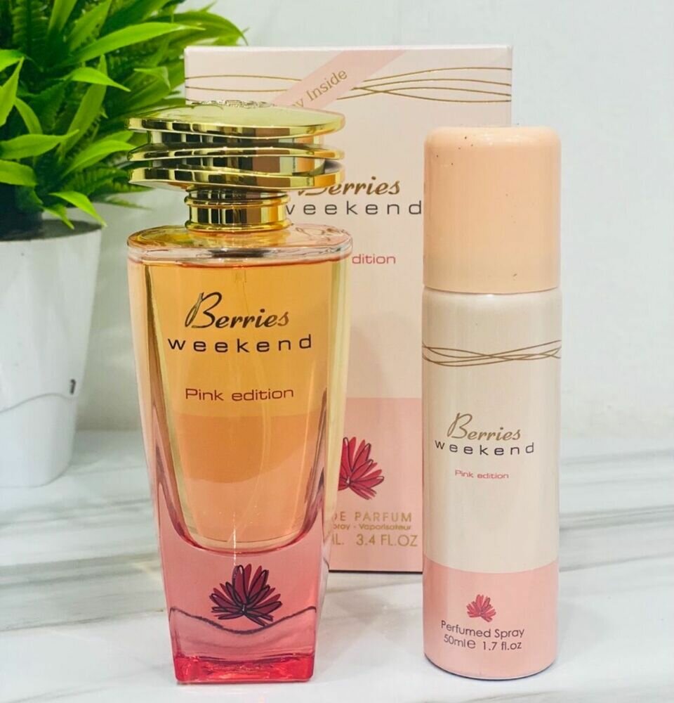 Fragrance world berries weekend pink edition EDP 100ml + deo