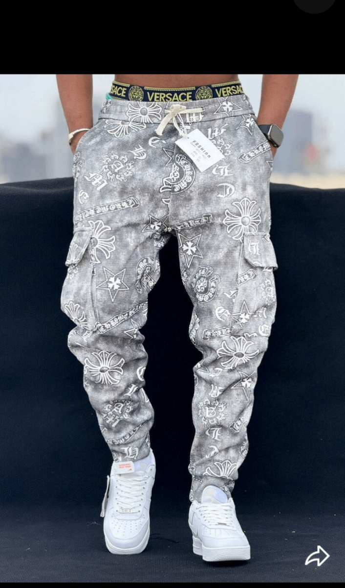 Pantalon cargo imprimé moderne