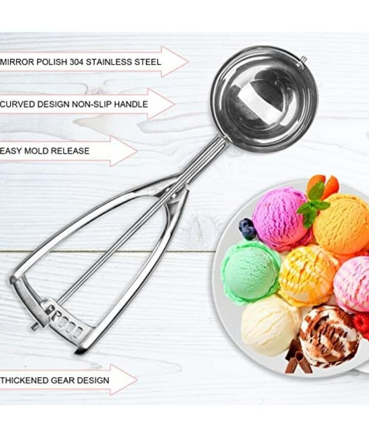 Cuillère à glace en acier inoxydable