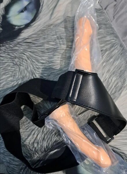 Harnais double gode réaliste