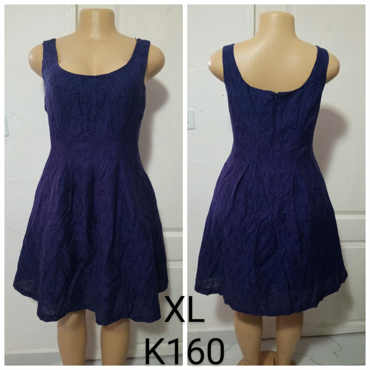 Purple women's dress, size XL
