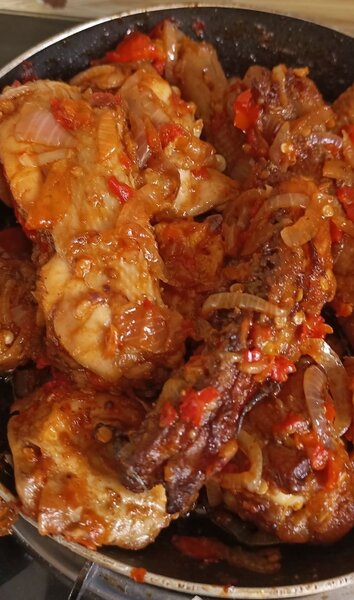 Poulet épicé sauté