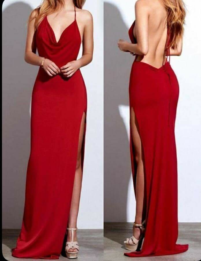 Robe longue soirée rouge