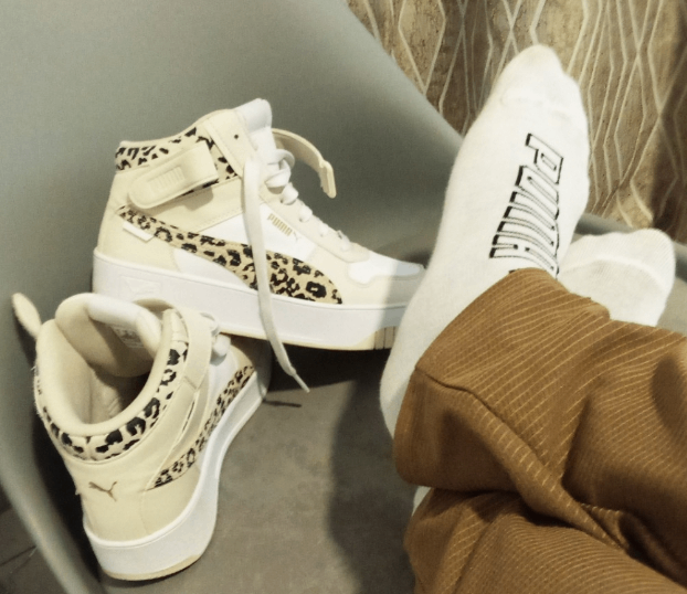 Baskets montantes léopard