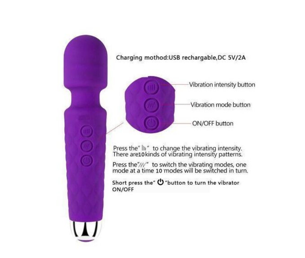 Vibromasseur Rechargeable USB