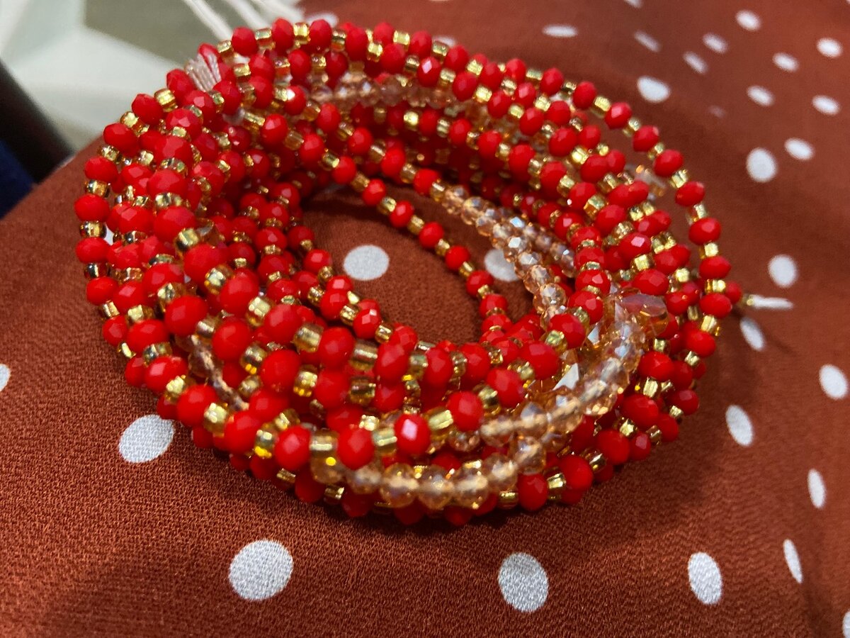 Colorful crystal beads