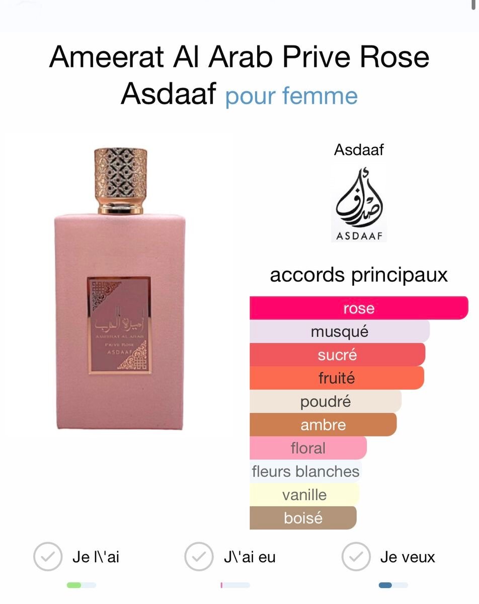Ameerat Al Arab Prive Rose