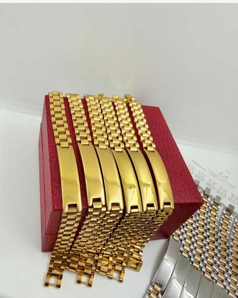 Bracelet gourmette doré