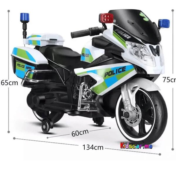 Moto électrique enfant police