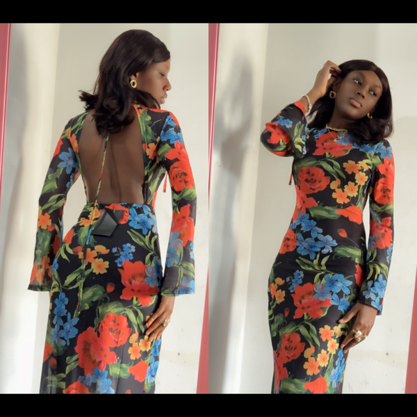 Robe élégante dos ouvert