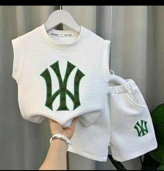 Ensemble enfant blanc vert