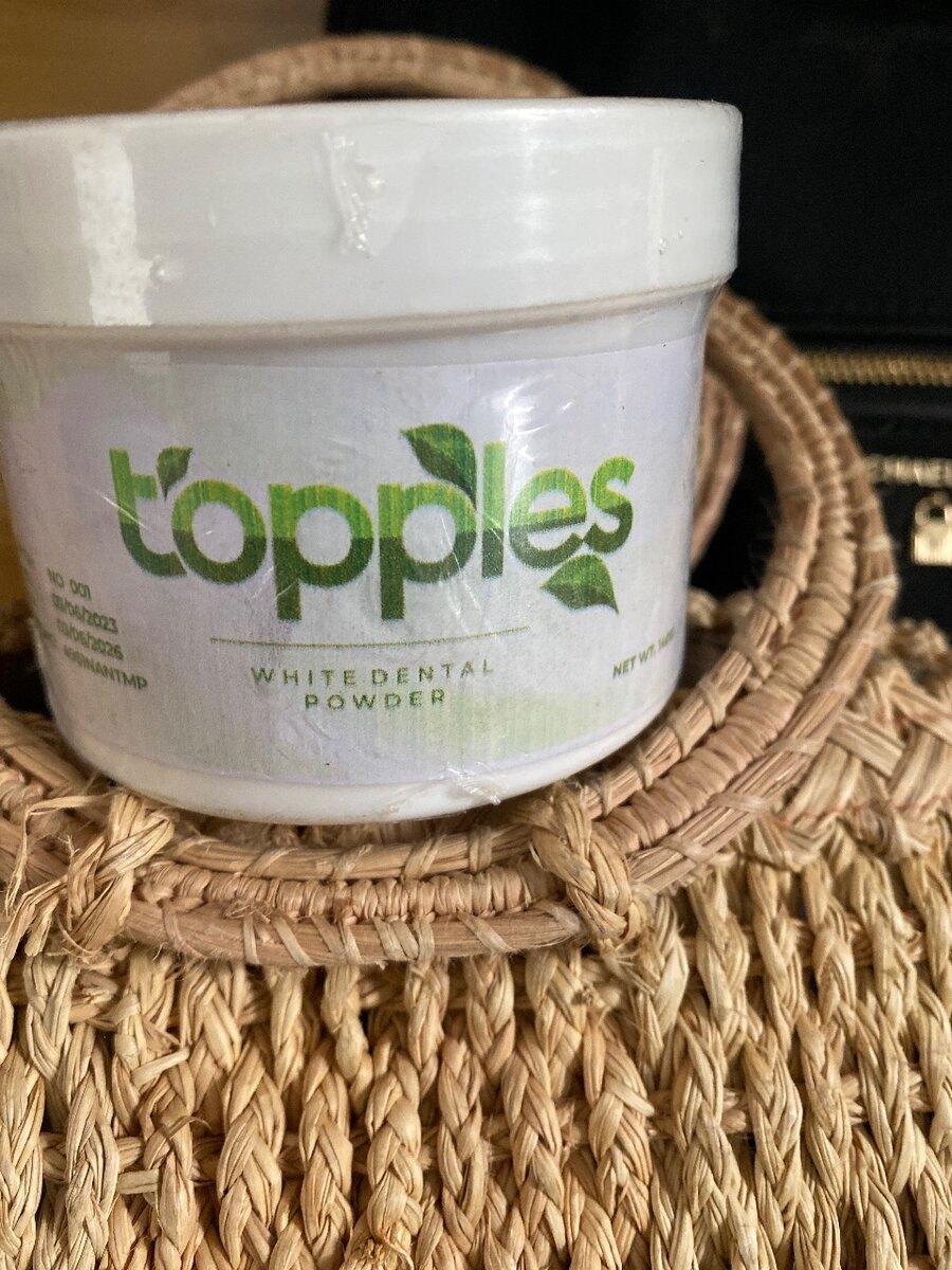 Topples white Dental Powder
