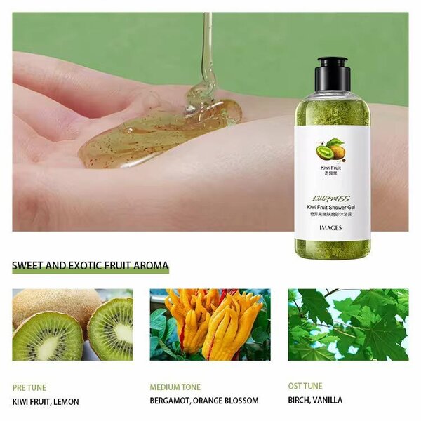 Gel douche exfoliant fruits