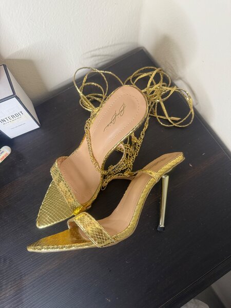 New Gold Heels in size 40