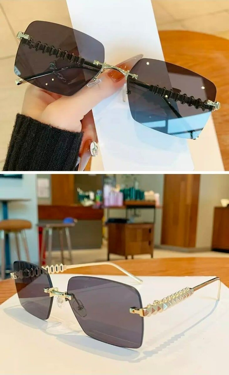 Lunettes de soleil carrées chic