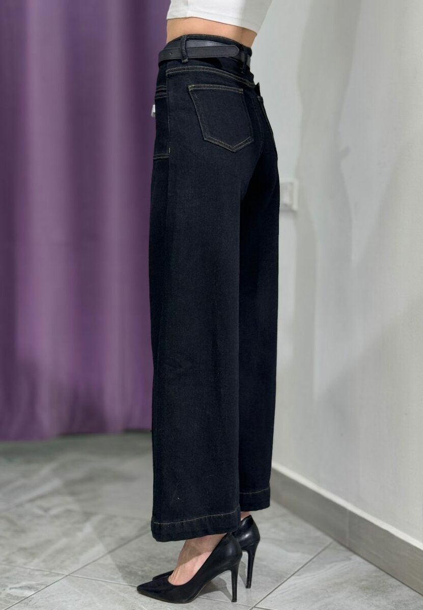 Джинсы женские широкие модные